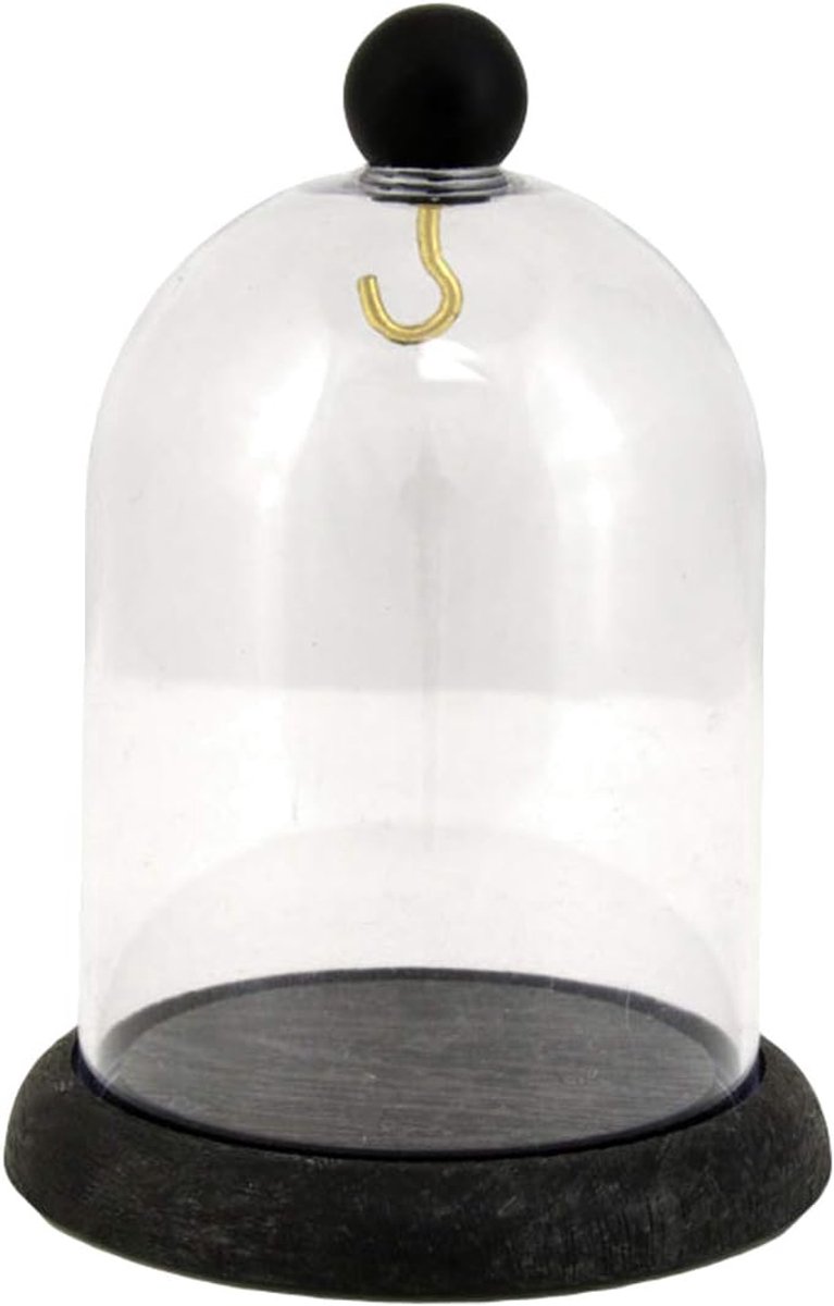 Zakhorloge Standaard - Presentatie Houder - Horloge Beschermen - Met Stofkap - 120mm Hoog - Zwart