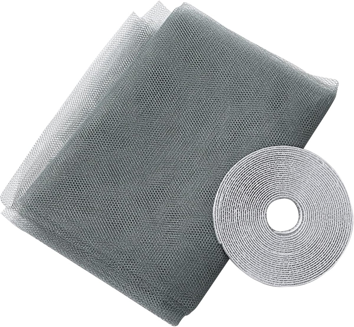 Horren Raam - Insectenwering Gaas - Buiten Binnen - Zelfklevend Klittenband - 59 x 78 Inch - Wit