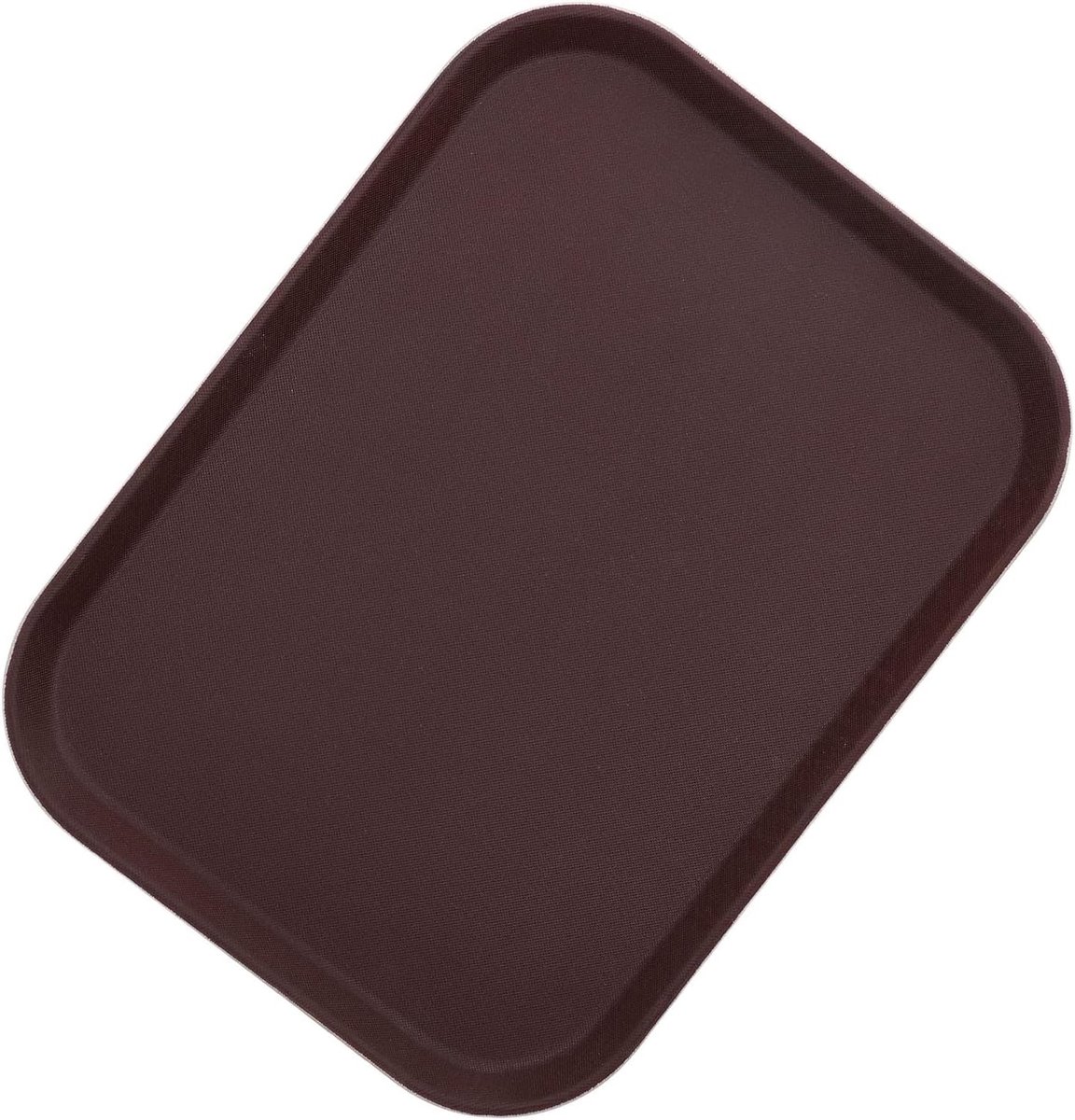 Rond Dienblad - Serveerschaal - Serveren van Drankjes - Antislip Rubber - 38 x 27 cm - Bruin