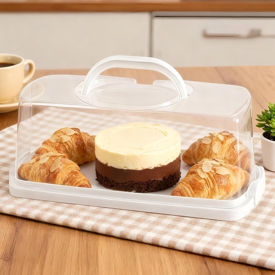 Container Taart Brood Bewaar Container - Taart Doos - Zelfgemaakt Bakken - Draagbaar ...