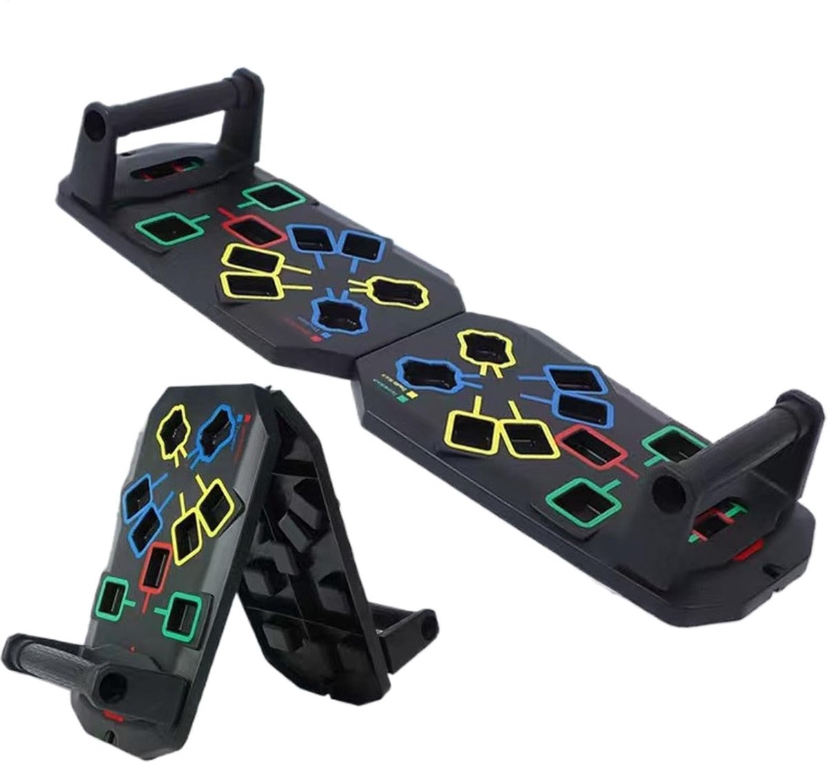 Push-up Plank - Borstspier Trainer - Effectieve Spieropbouw - Kleurgecodeerde Zones - 35 Centimeter Lengte - Meerdere Kleuren