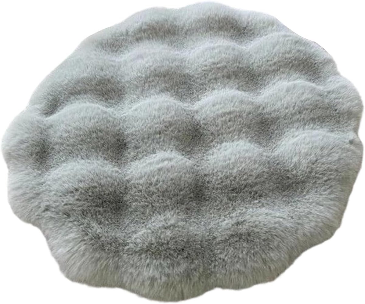 Huisdierkussen Rond - Warm Huisdierbed - Comfort Binnenhuis - Zelfverwarmend Effect - 30 cm Diameter - Groen