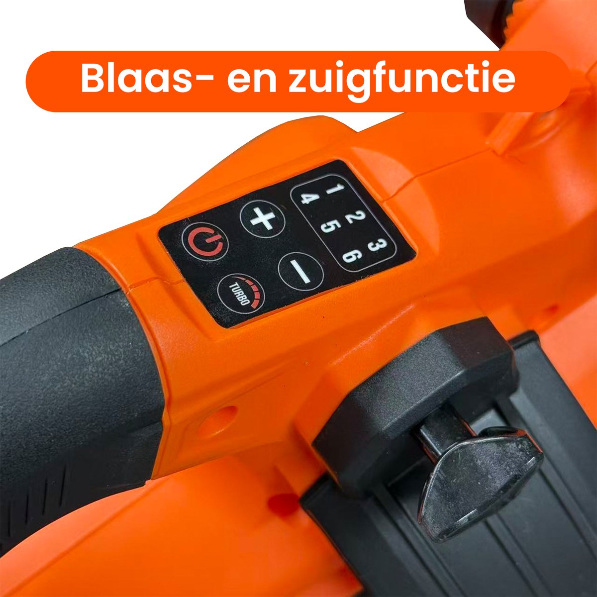 Kibani Accu Bladblazer en Zuiger - Incl. 4x21V Accu's – 3-in-1 Bladeren Zuigen, Blazen en Shredden – 15:1 Shredder – 35L Verzamelzak – Oplaadbare Accu’s – Tuinblazer – Lithium Accu – Lichtgewicht en Krachtig thumbnail 6