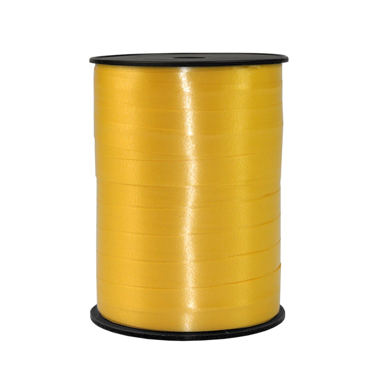 Krullint geel 10mm x 250meter /Cadeaulint / Sierlint / Verpakkingslint/decoratie/ kado