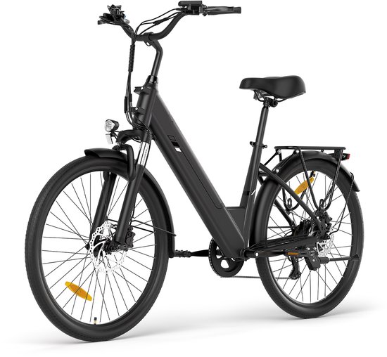 Touroll J1 Pro Elektrische Fiets 36V 15,6Ah 250W - Zwart - Hydraulische Schijfremmen - 100km Bereik - 7 Versnellingen Shimano - Touroll - €789,00