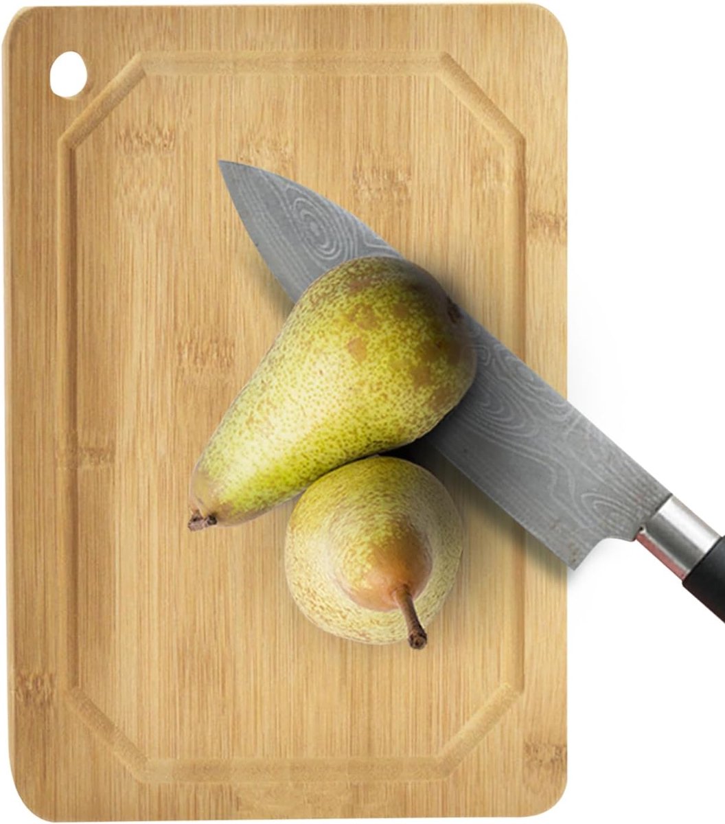 Kleine snijplank - Snijplank keuken - Voedselbereiding - Met ophanghaak - 21.5 x 17.6 cm