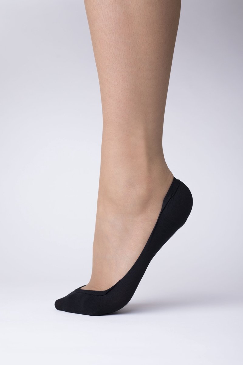 Steps - Low Cut - Footies - Zacht Katoen - Onzichtbaar - 3-Pack - 35-38 - Zwart - LB38