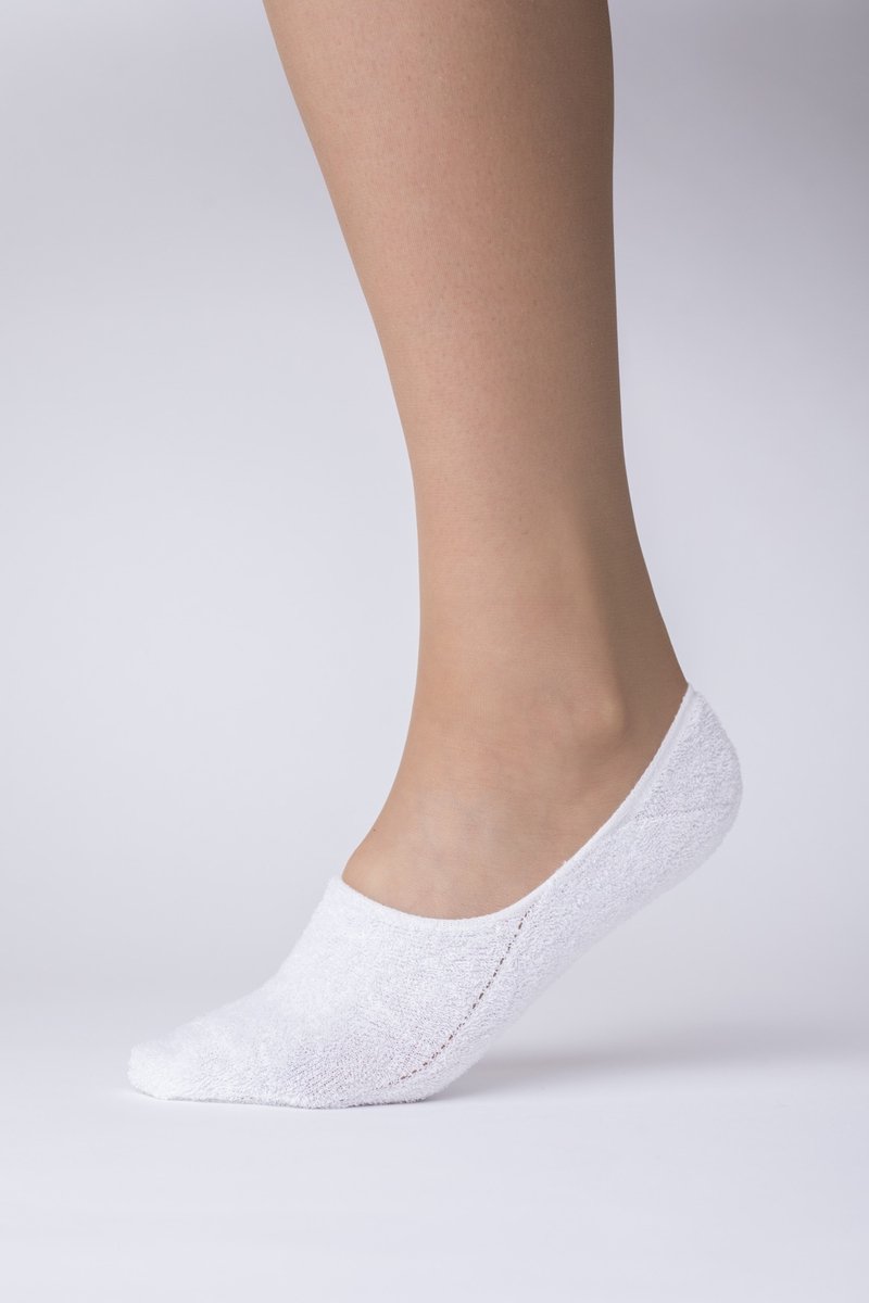 Steps - Footies sneaker - Wit - 35-38 - BCI Katoen - 2-Pack - Onzichtbaar - Antislip boord - KS07
