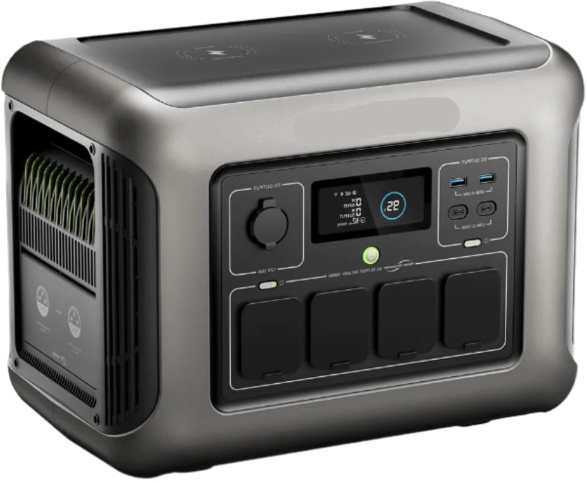 Powerstation - Generator - Aggregaat - Powerbank - Draagbare - 1056Wh - LiFePO4 Batterij - met 1600W AC Uitgang en Zonnegenerator