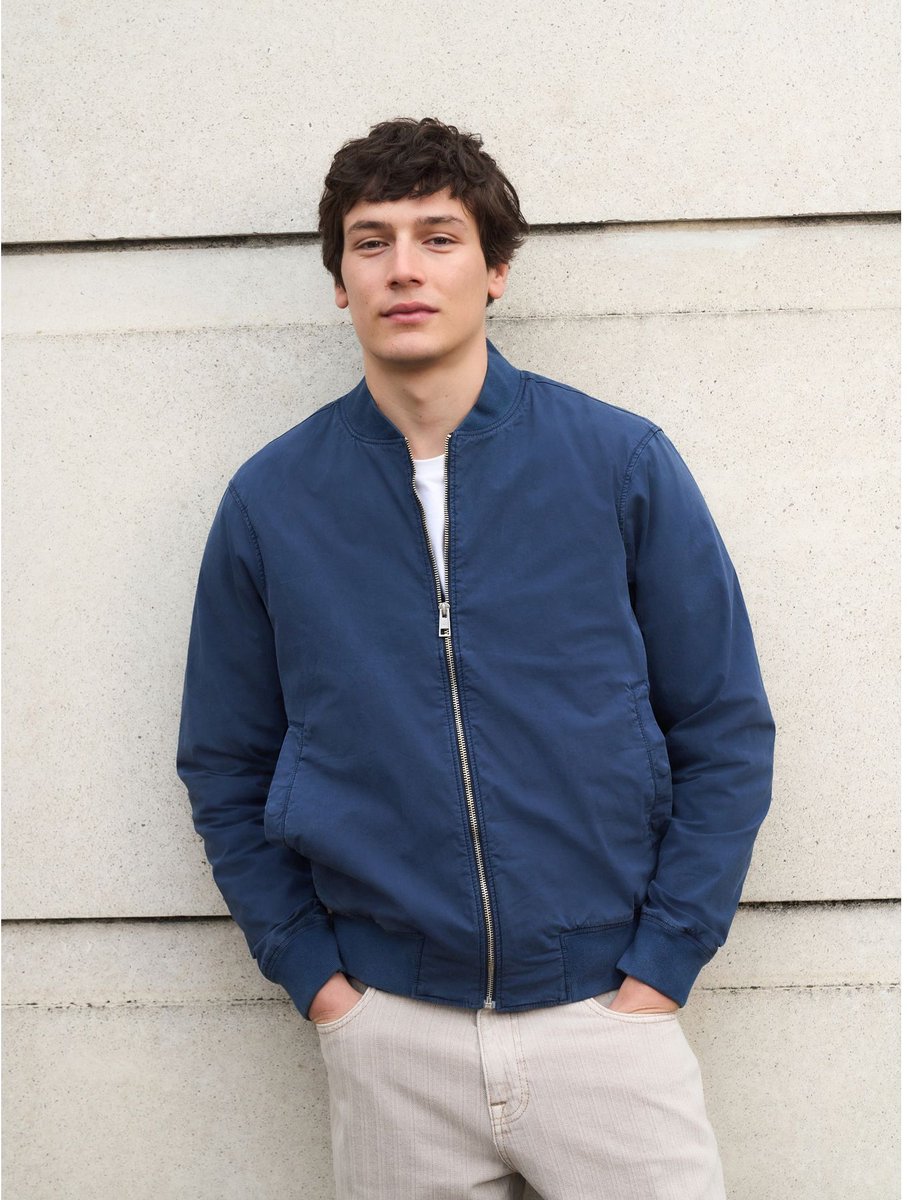 Next - Heren - Casual bomberjack - Blauw