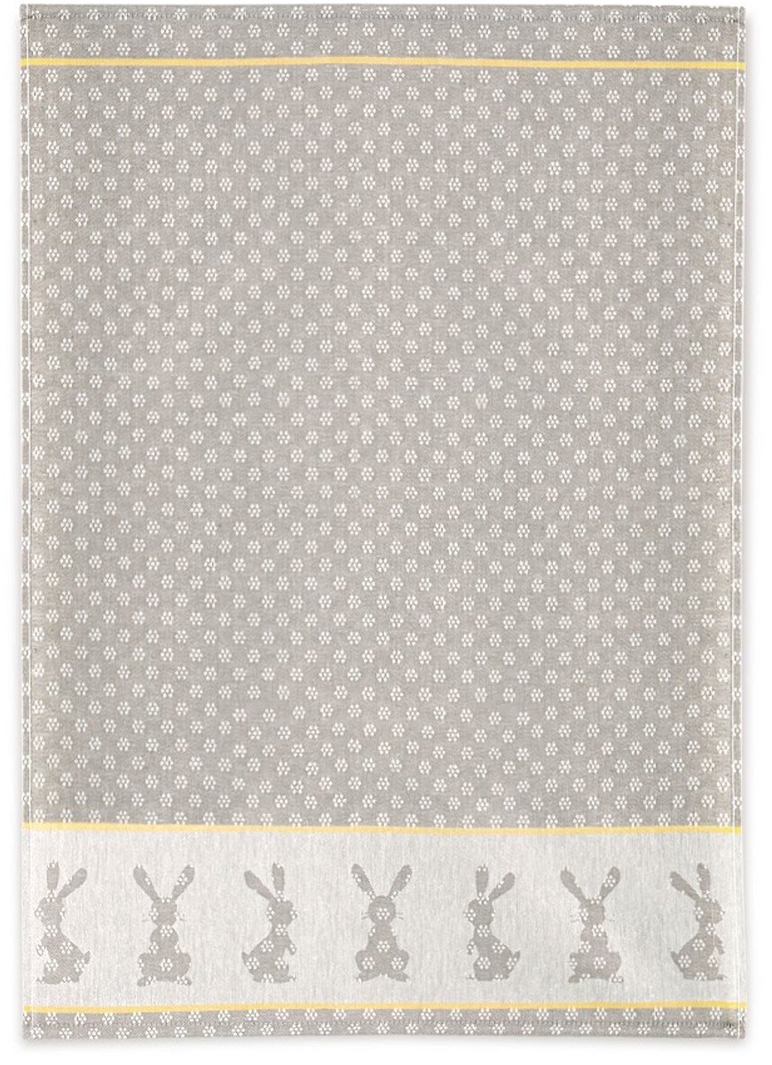 Zwoltex - Keukendoek - 50x70 cm - Lichtgrijs - 100% Katoen