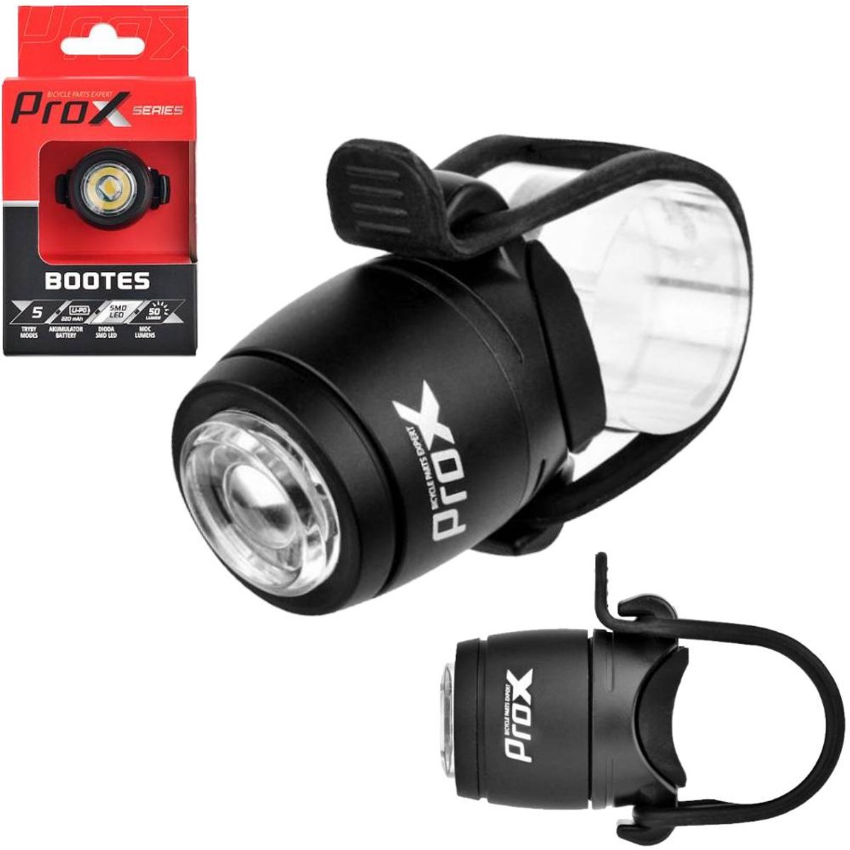 ProX Bootes Series - Koplamp Fiets - SMD LED 50 Lm - USB-C Oplaadbaar - Safe & Memory Mode