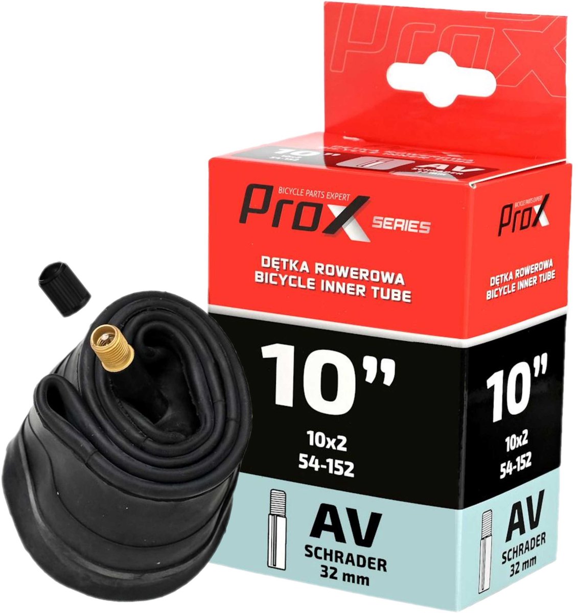 ProX - Binnenband - 10x2 - Rechte Auto Ventiel
