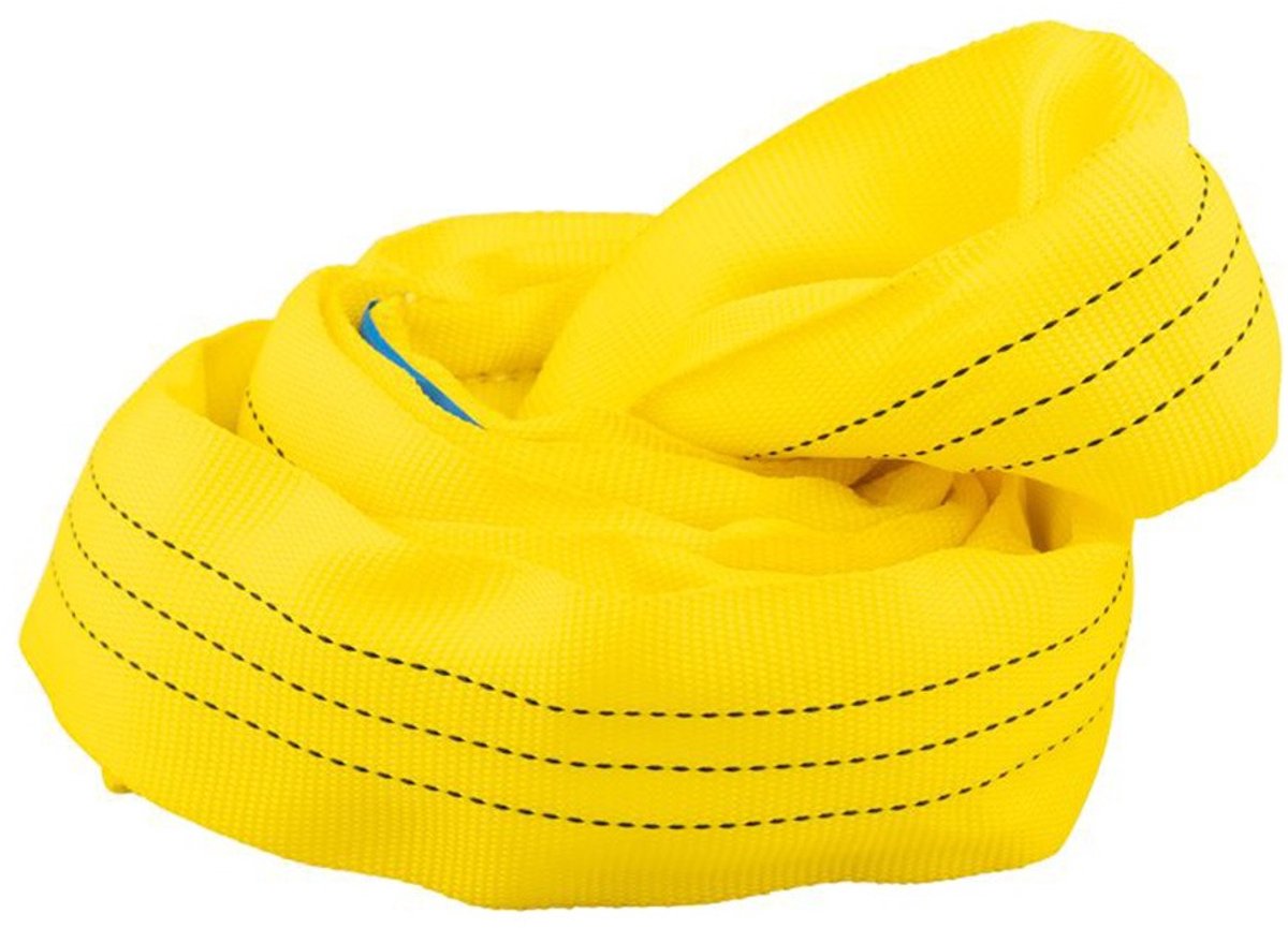 Rondstrop 3 ton, geel, 1 meter, eindloze hijsband - TRAILERGEAR
