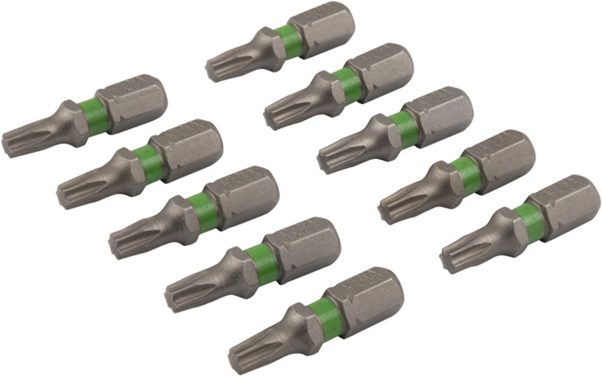 Dynaplus - Schroefbit - Torx 20 - 25mm - Groen (10 stuks)