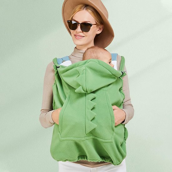 Warme Babydraaghoes met Capuchon - Universele Dikke Winterhoes voor Draagzak en Kinderwagen — afbeelding 2