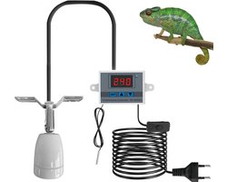 Keramische E27 Warmtelamp Fitting met Temperatuurregelaar voor Terrarium en Reptielen