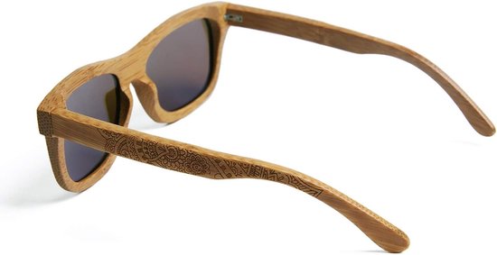 Polariserende Zonnebril Hout & Bamboe Drijvend - Unisex UV400 Bescherming van Merkloos — afbeelding 4