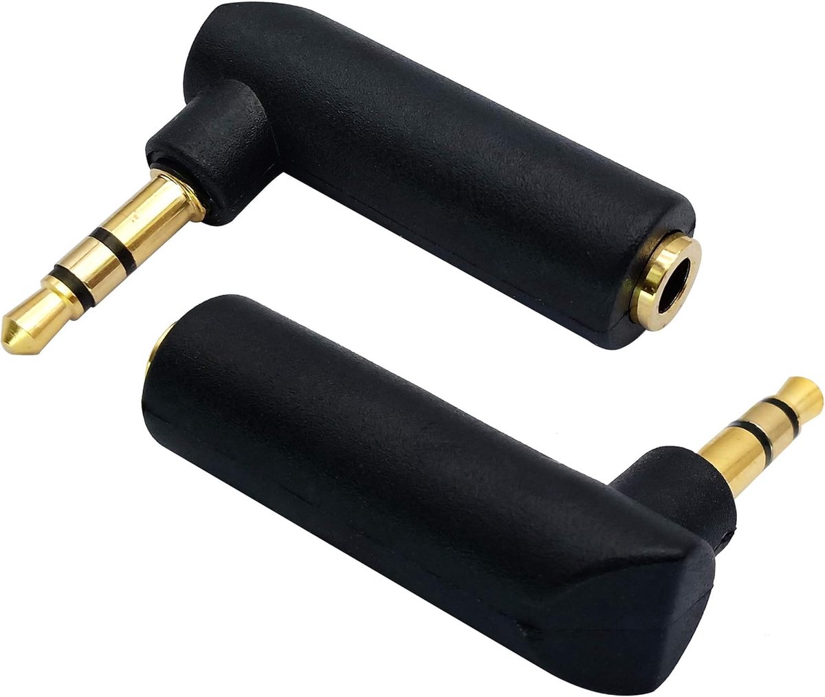 3.5mm Jack Adapter 90 Graden Hoek Stereo Audio Verlengkabel (3-Polig, M/V)