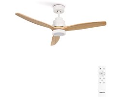 CREATE - Stille plafondventilator van 40 W met technische ABS-bladen, verkrijgbaar in verschillende maten - S - Met licht - Afstandsbediening - WIND STYLANCE
