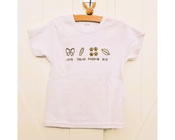 Shirt Aankondiging zwangerschap Rebus Ik word grote zus | korte mouw | wit goud | maat 80 zwangerschap aankondiging bekendmaking Baby big sis sister Grote Zus