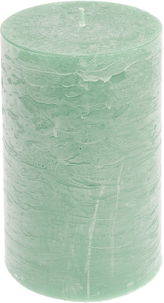 Effen kaarsen lichtgroen 85x150mm 2 st, 2 Stück