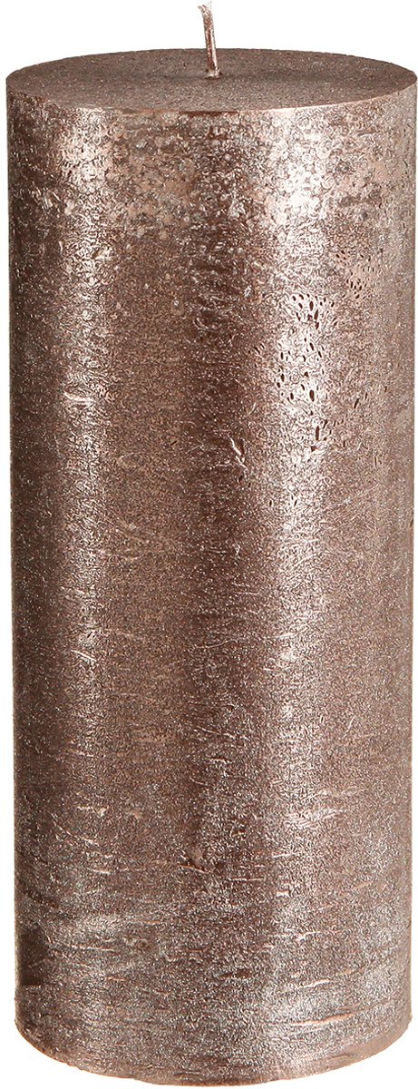 Effen koperen pilaarkaarsen, 85 mm x 200 mm, set van 2 - lange branddu