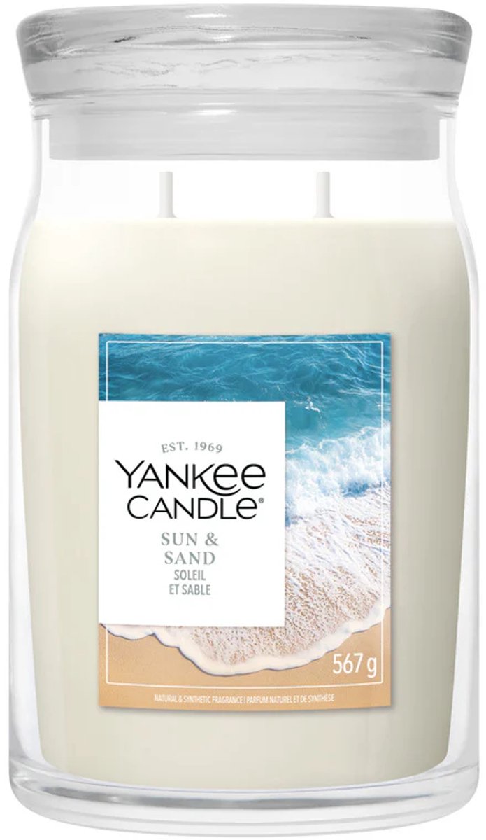 Yankee Candle Sun & Sand Large Jar - tot 80 branduren Ivoor