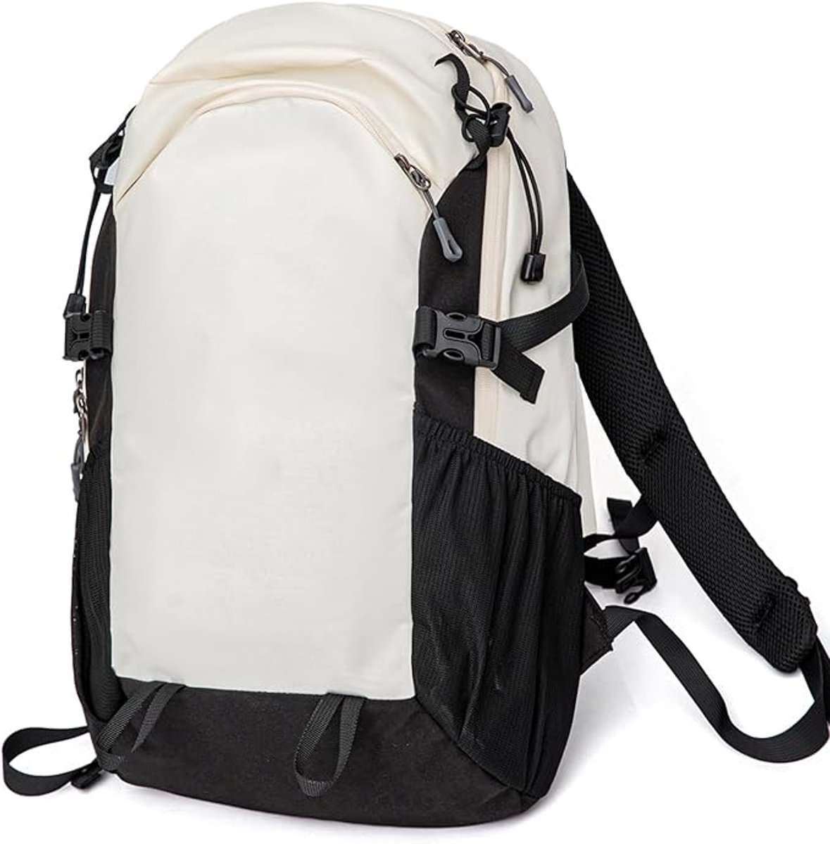 Wandelrugzak voor Dames en Heren - Unisex - Wandel Rugzak Klein - Trekrugzak - Dagrugzak - Reistassen - Polyester - 20L - Zwart en Wit - van Imperatoris