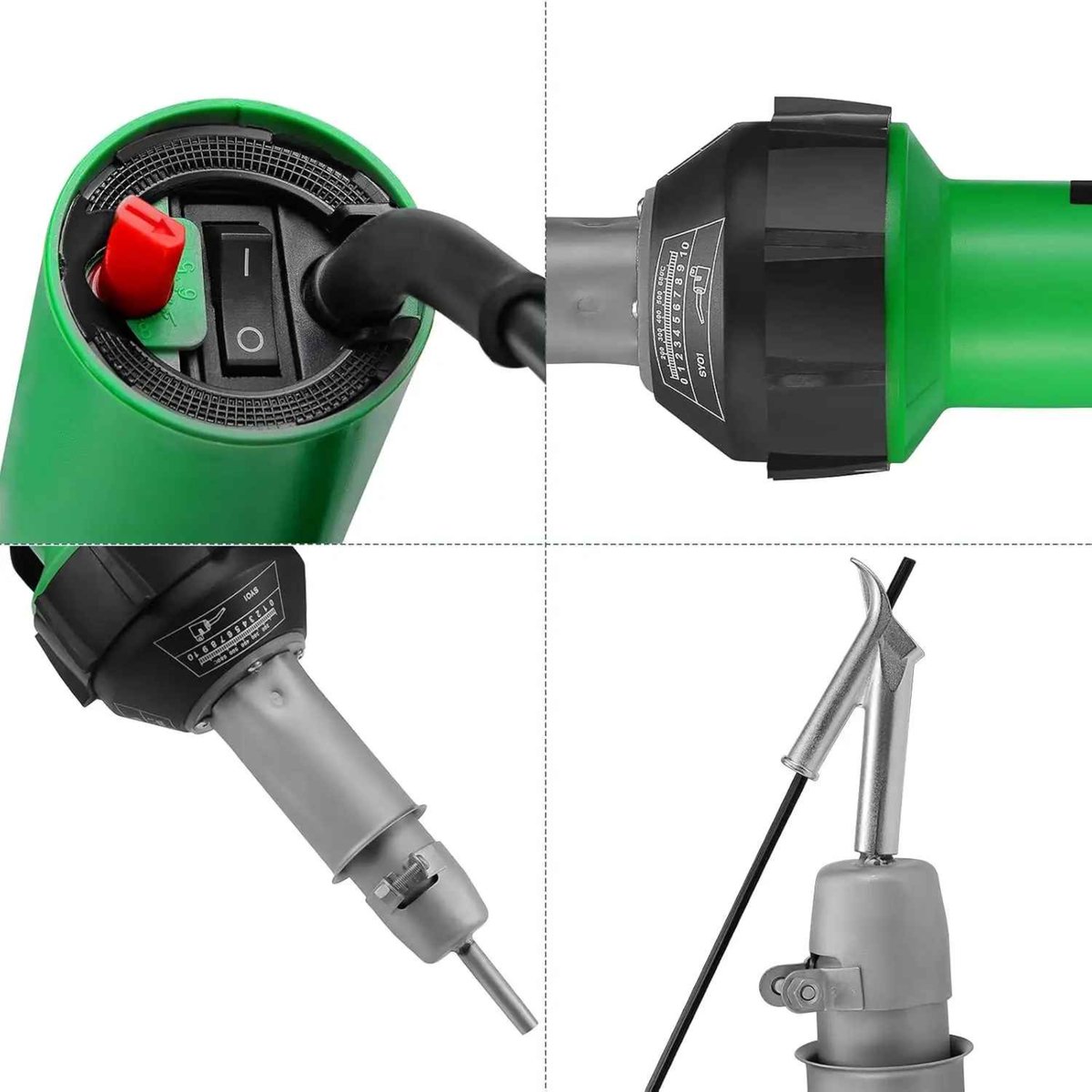 Kunststof Lasmachine 1600W – Plastic Lasapparaat met Variabele Temperatuurregeling – Professionele Hete Lucht Lasmachine Kit met Accessoires – foto 4