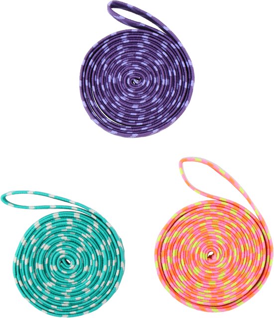 Eddy Toys Skippy Dance Springelastiek 200CM - Springelastiek voor Kinderen - Skippy Dance Elastiek voor Springspelletjes - Buitenspeelgoed - 1 Willekeurige Kleur