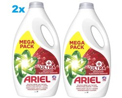 2x Ariel Vloeibaar Wasmiddel + Ultra Vlekverwijderaar - 2 x 46 Wasbeurten - 2 x 2070 ml