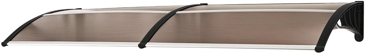 NordHaus Voordeurluifel - Deurluifel Polycarbonaat - UV-gecoat & Weerbestendig - Aluminium Frame - 75x195 cm Bescherming