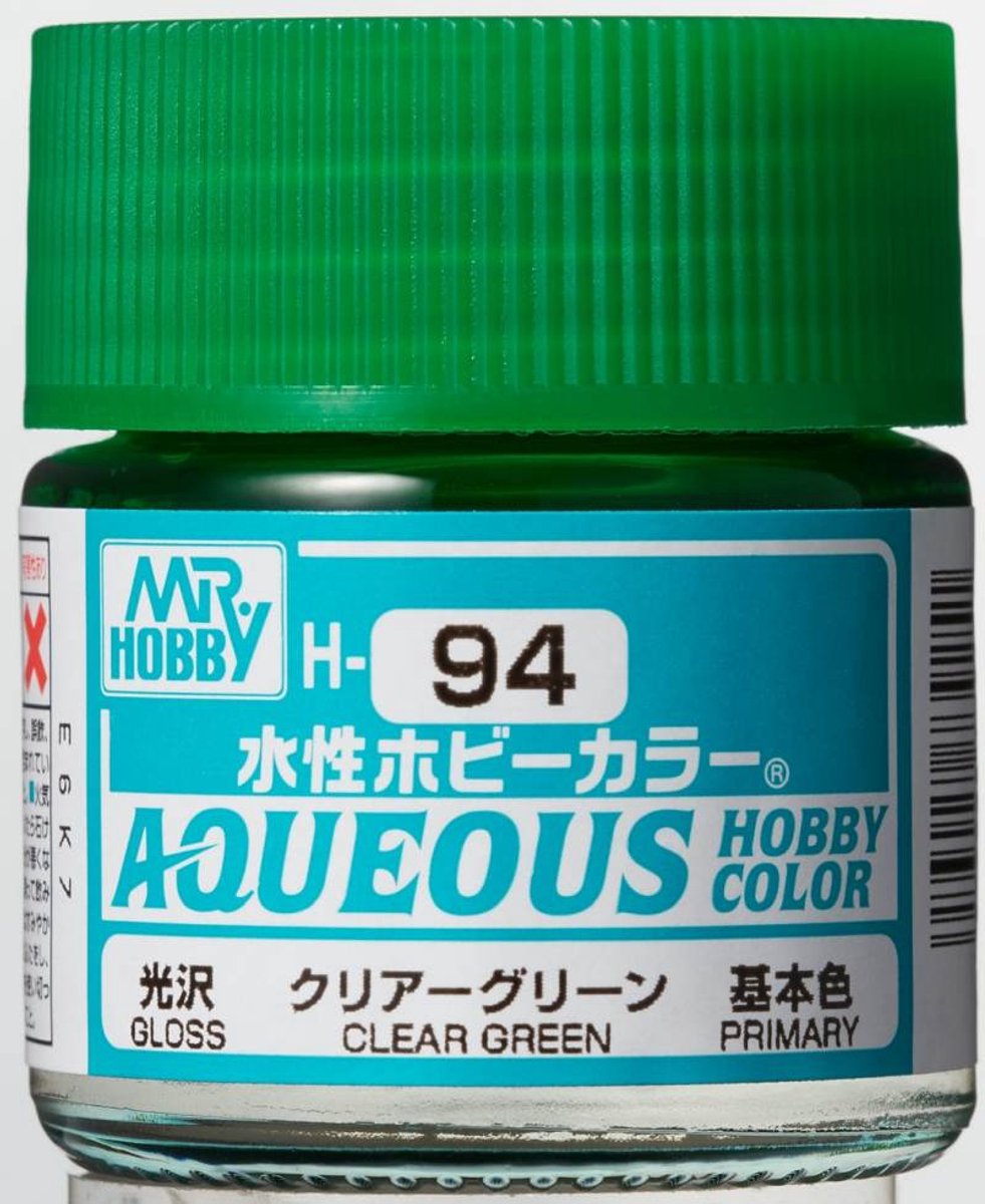Gunze H-094 - Clear Green - Mr. Hobby Aqueous Modelbouwverf 10ml