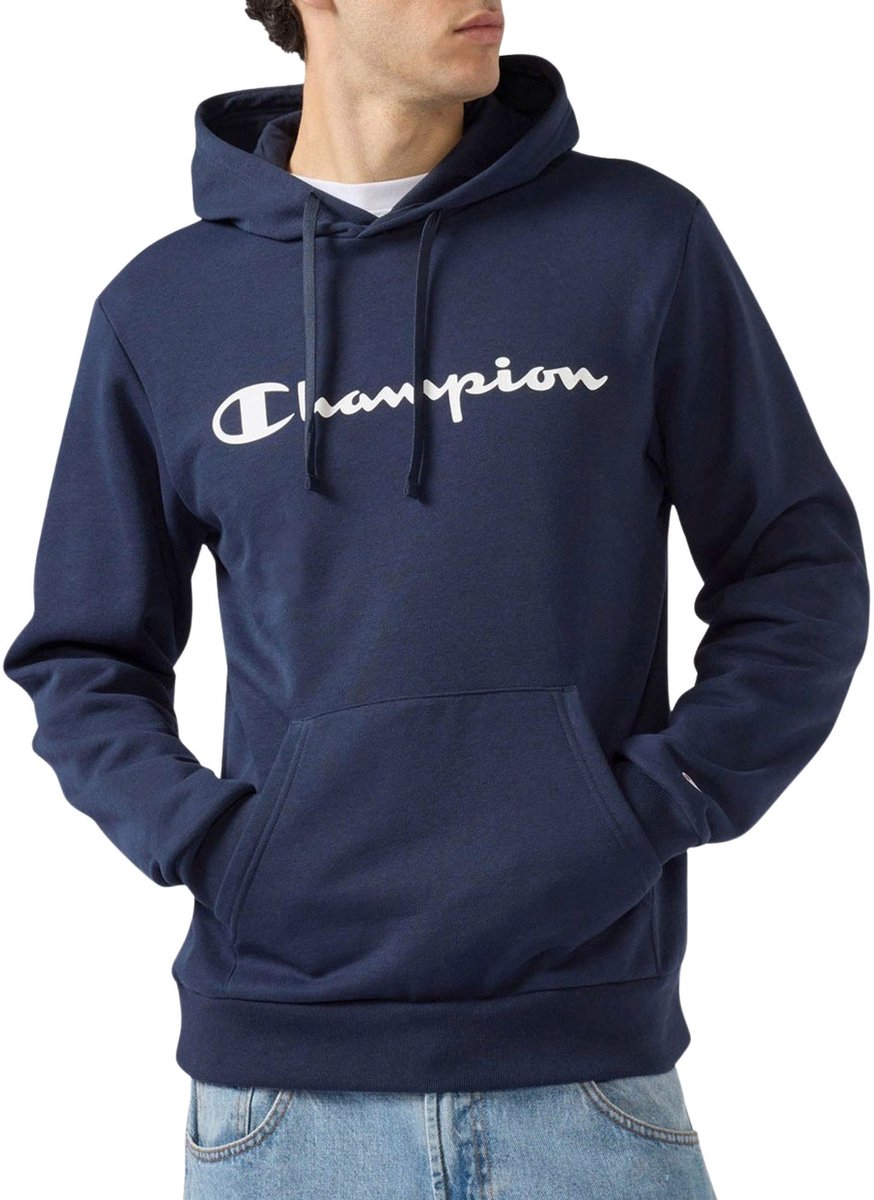 Champion Script Logo Hoodie Heren Wit