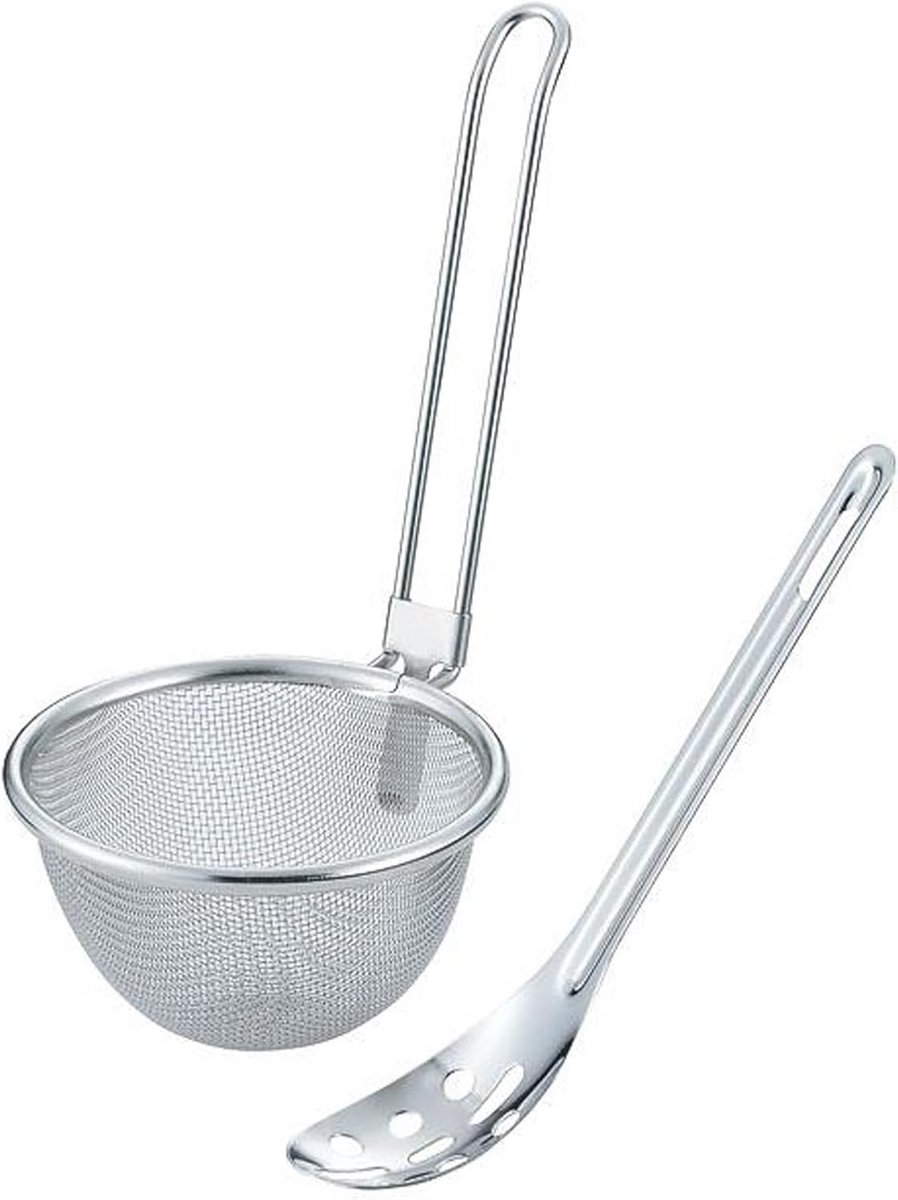 Rvs Soepkom met Lepel in Japanse Stijl