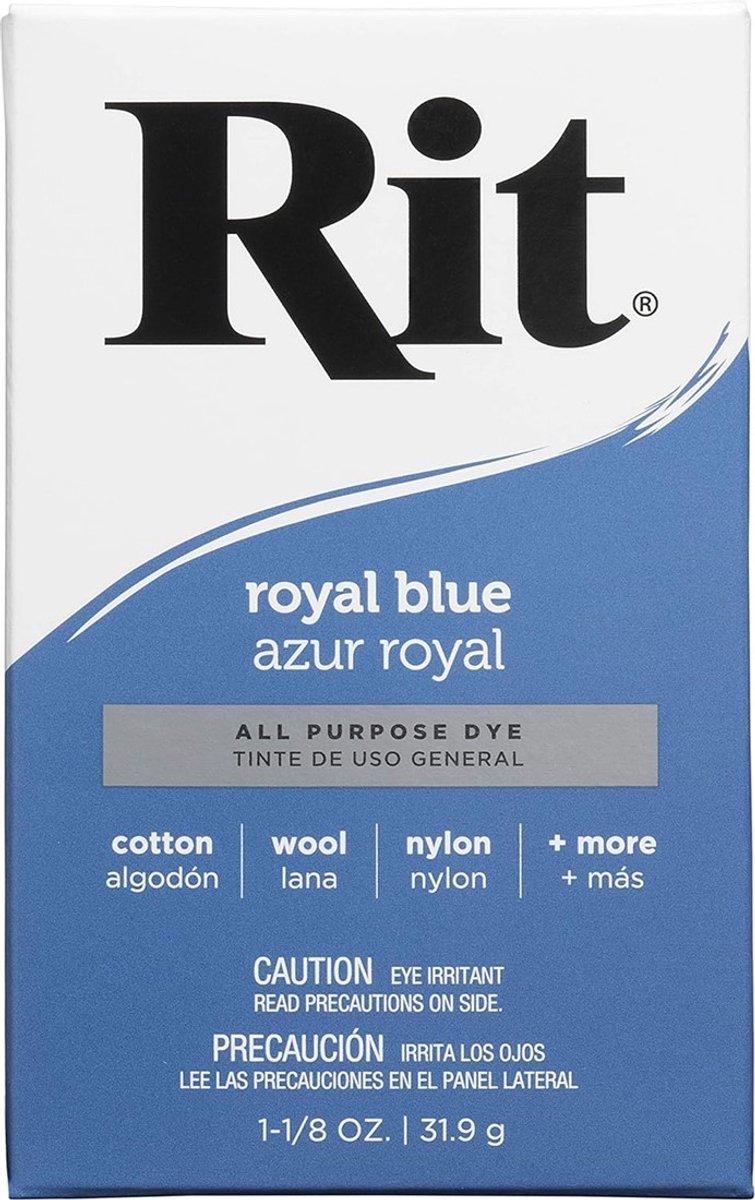 Rit textielverf poeder Royal Blue 31,9g - kleding verven & DIY.
