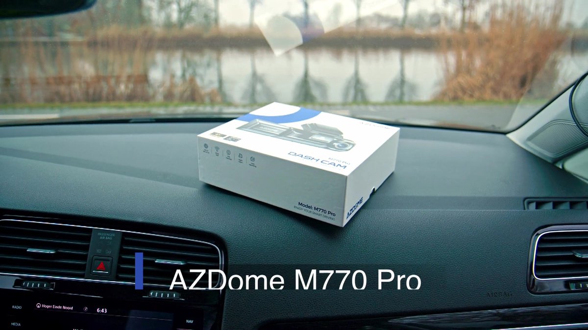 AZDOME M300S 4K Dashcam Met Voor- En Achtercamera – WiFi, GPS, 64GB SD, Parkeermodus, ADAS, Nachtzicht, G-sensor, Spraakbesturing – Voor En Achter 170°