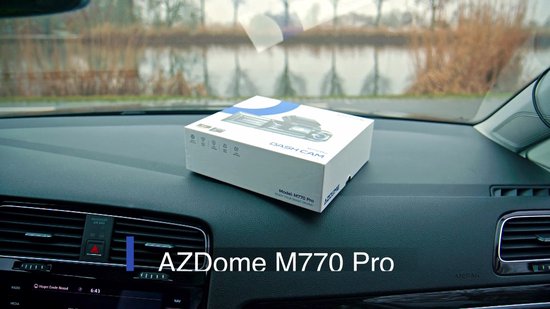 AZDome M770 Pro 2CH 4K Wifi Gps dashcam voor auto - 4K + FullHD resolutie - Night vision - Parkeerbeveiliging - 64gb Micro SD kaart - 3,0 inch LCD scherm - 170 + 140 graden kijkhoek - Nachtzicht