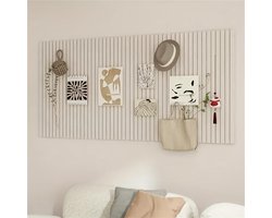 Decoratief prikbord - 60 x 120 cm - Vilt- en kurkwandpaneel - Fotopaneel voor aan de muur in scholen, woningen, keukens en kantoren - Knutselbord voor kinderkamers - Licht Camel