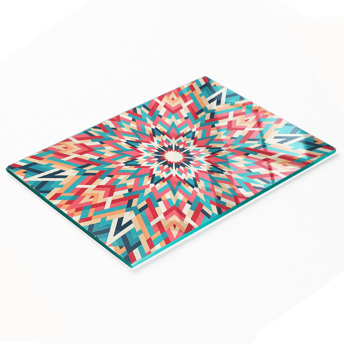 Gehard multifunctioneel decoratief caleidoscoopglasbord 80x52 cm