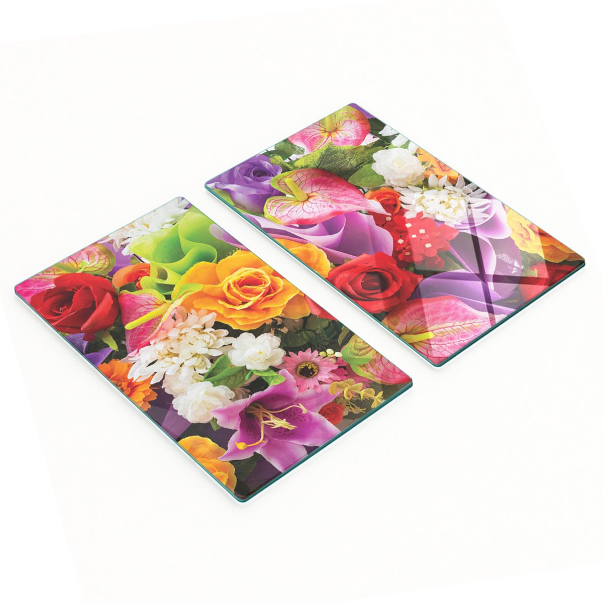 Multifunctionele decoratieve bloemenplanken van gehard staal voor de keuken, 2x30x52 cm