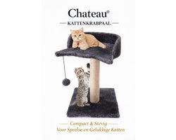 krabpaal kat - Kattenboom 35 cm Chateau Animaux - kattentoren - Luxe Kattenhuis - katten