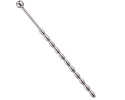 Penis Plug - Dilator - RVS - 15CM - Penisplug - Glad - 11 Bobbels
