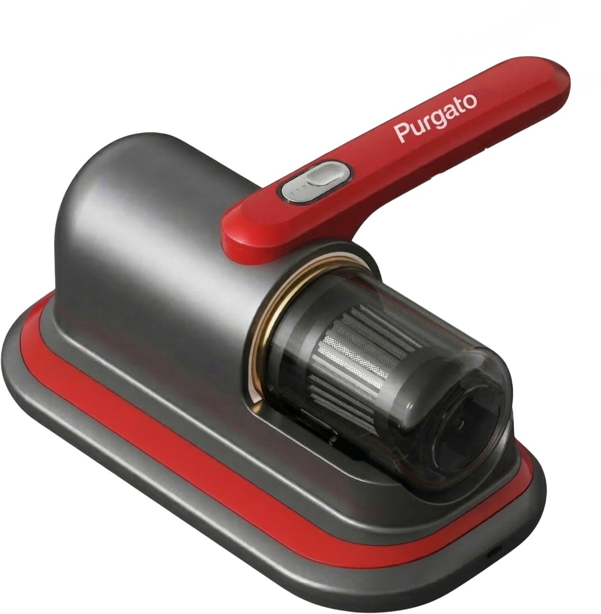 Purgato Huisstofmijt Stofzuiger - UV Lamp Kruimeldief - 8000 Pa zuigkracht Handstofzuiger voor Matras en Textiel - USB Oplader - Kruimelzuiger Rood