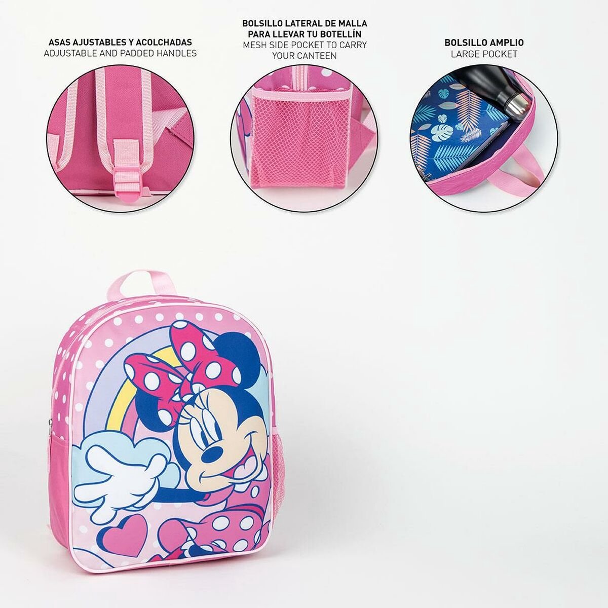Schoolrugzak Minnie Mouse Roze 25,0 x 30,0 x 9,0 cm