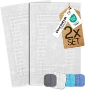 etérea Carli badmat-set Wit 50x80 cm Badvorleger 2-delig