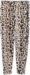 Luipaardprint broek met elastische tailleband.
