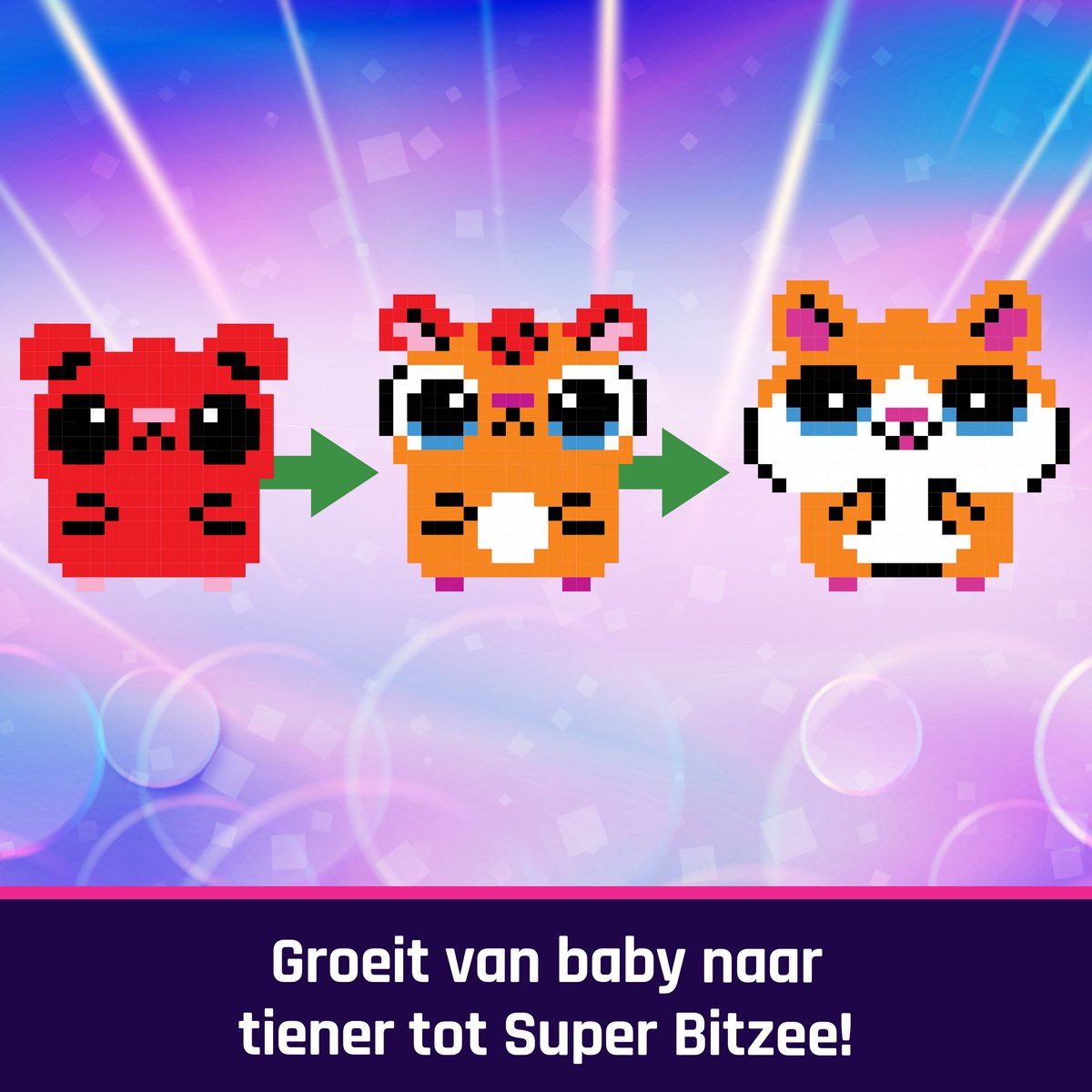 Bitzee Hamster Bal -Interactief speelgoed met meer dan 20 hamsters - Rolt en reageert op aanraking - Speelgoed met digitale huisdieren — afbeelding 4