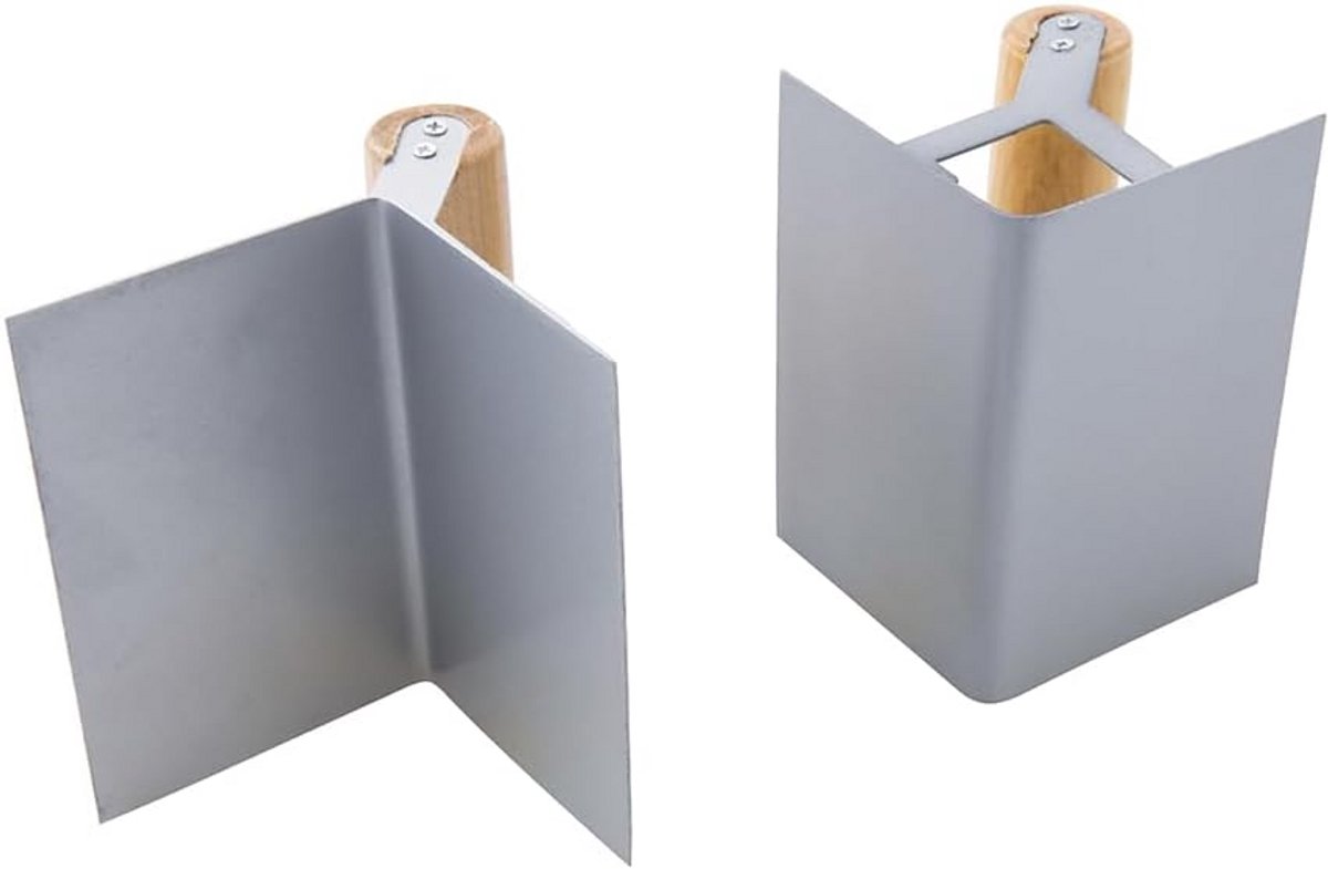 Set van 2 Binnen- en Buitenhoekspatels 120 mm voor Stucwerk